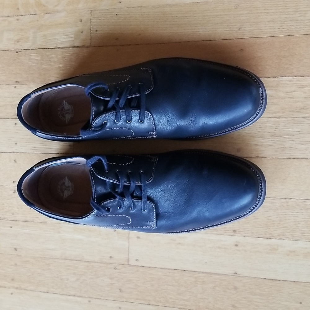 DOCKERS MEN'S BLACK OXFORDS, 11 M